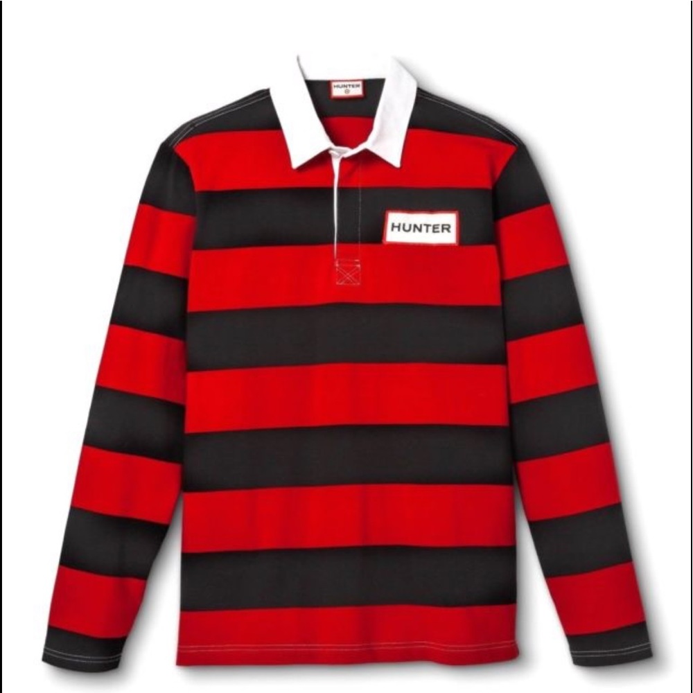 Hunter For Target Red/Blue Long Sleeve Polo
